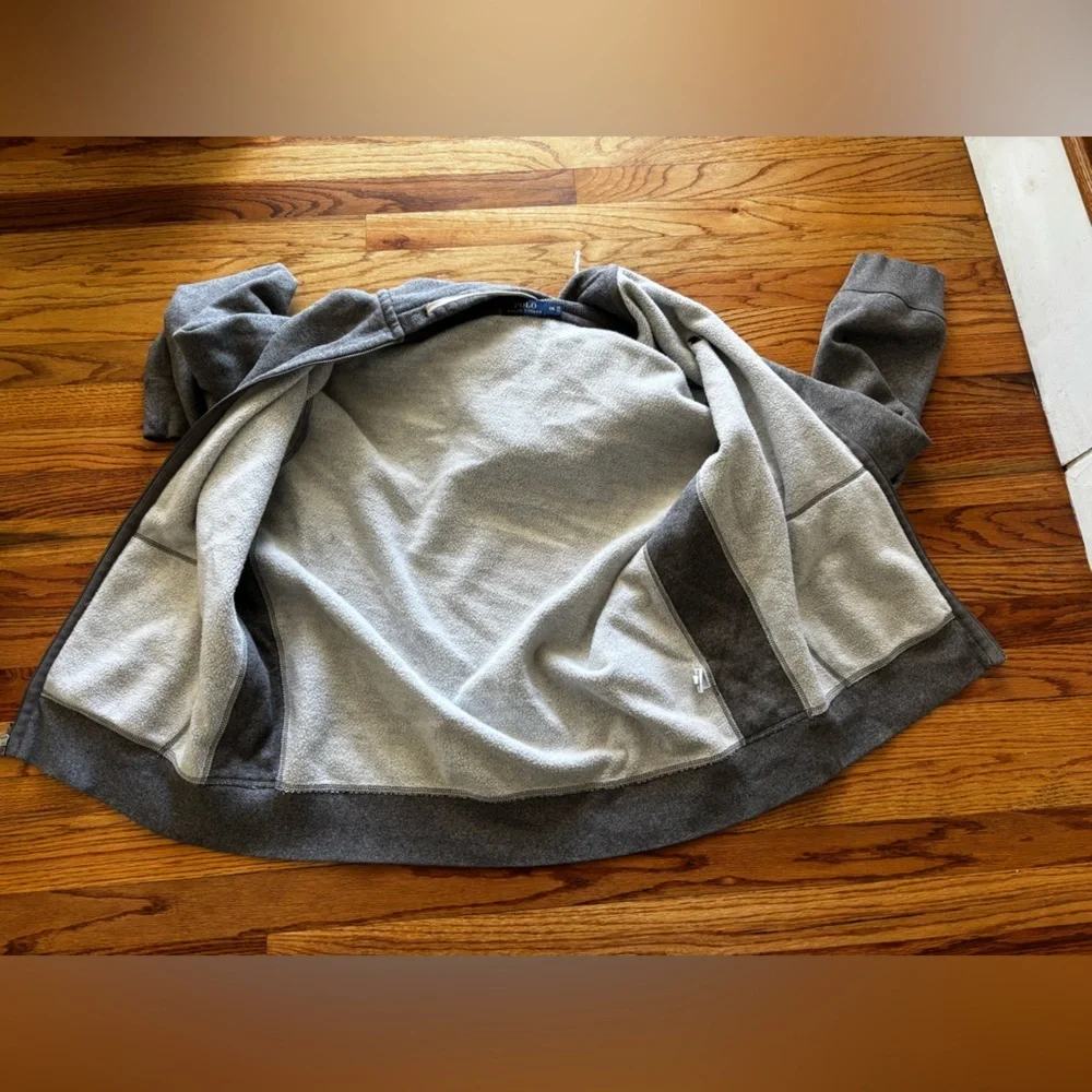 Polo by Ralph Lauren Gray Zip Up Sweatshirt - XXL